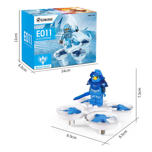 Eachine E011 White Blue dimensions microdrone micro drohne 